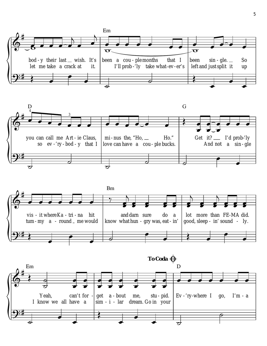 Billionaire Voice scores gallery preview page 5
