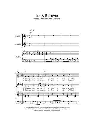 Book cover for I'm A Believer (arr. Rick Hein)