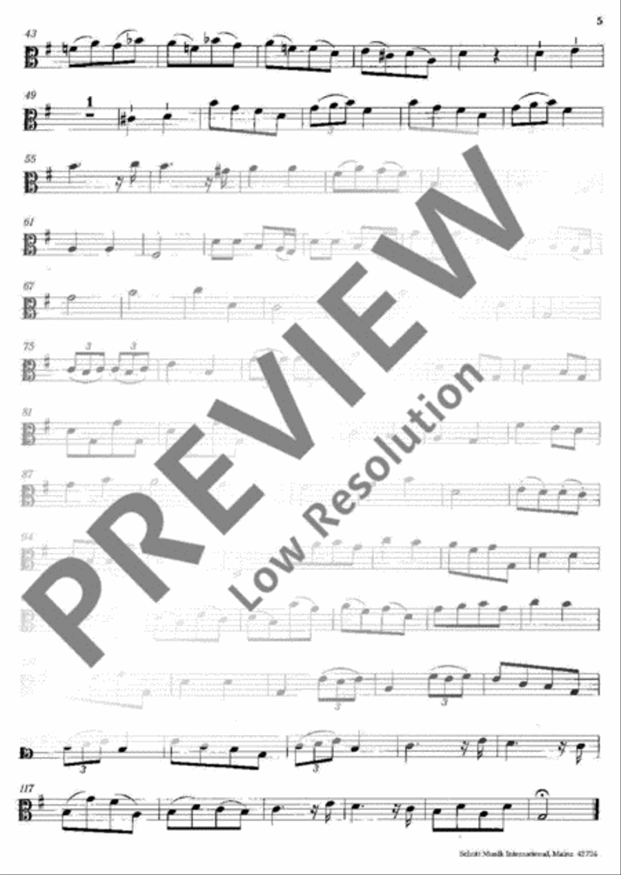 Concerto polonois G Major Viola scores gallery preview page 5