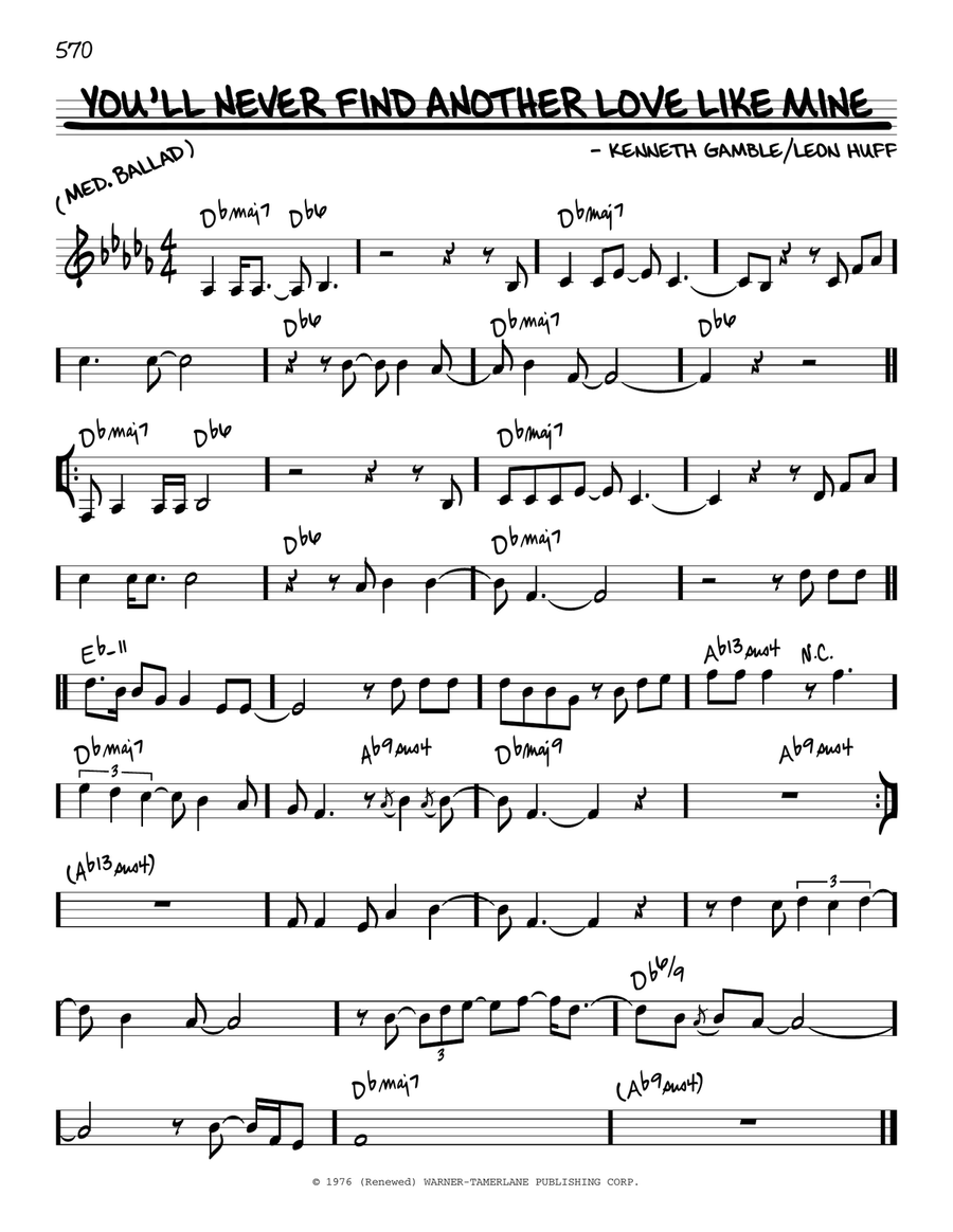 You'll Never Find Another Love Like Mine Piano scores gallery preview page 1