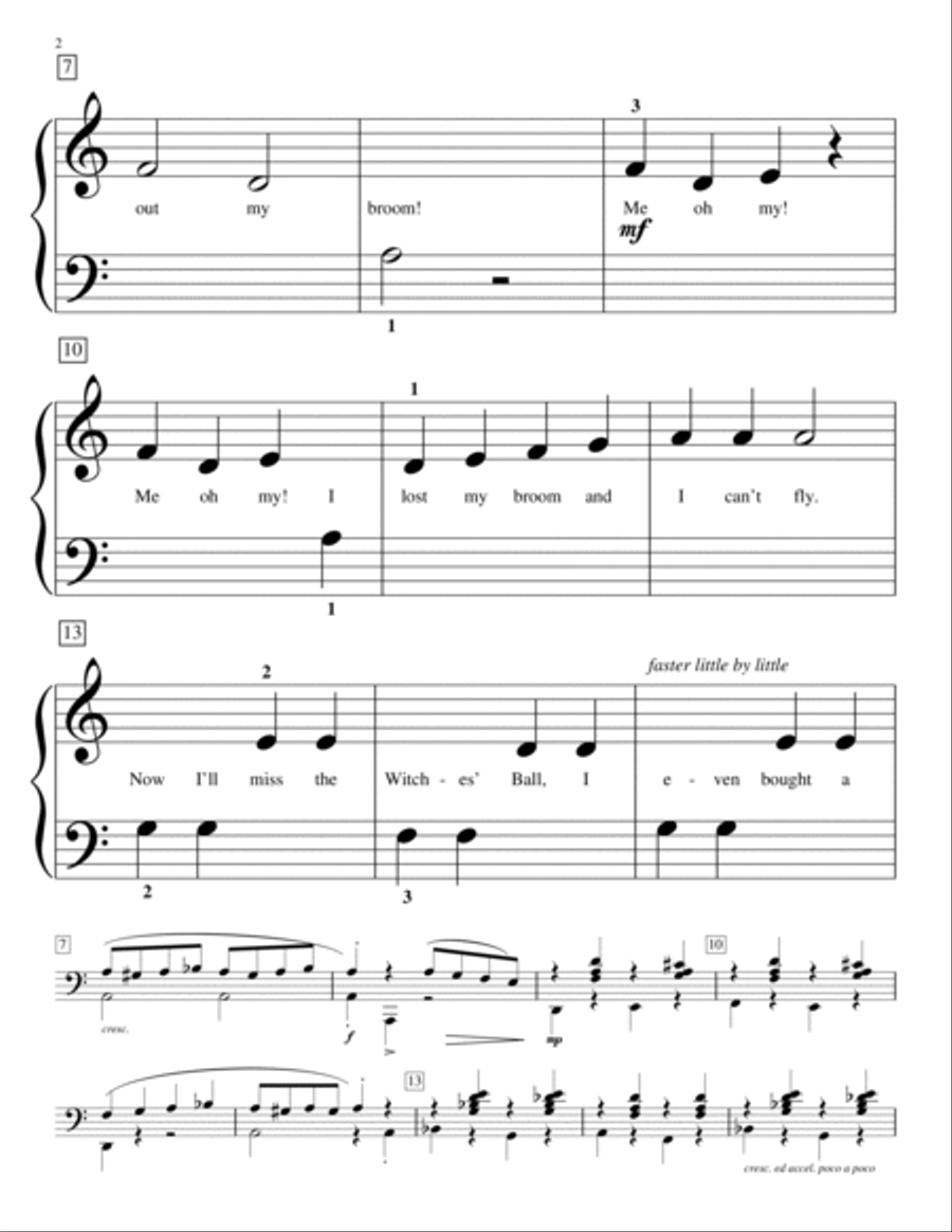 The Witch Who Lost Her Broom Piano Method scores gallery preview page 2