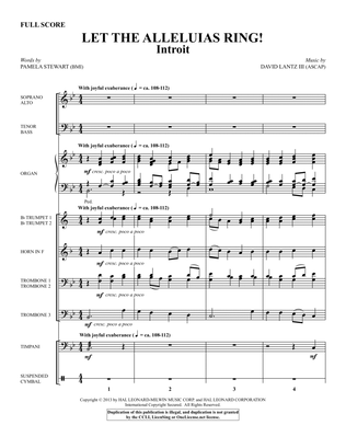 Let The Alleluias Ring! (Introit And Benediction) - Score