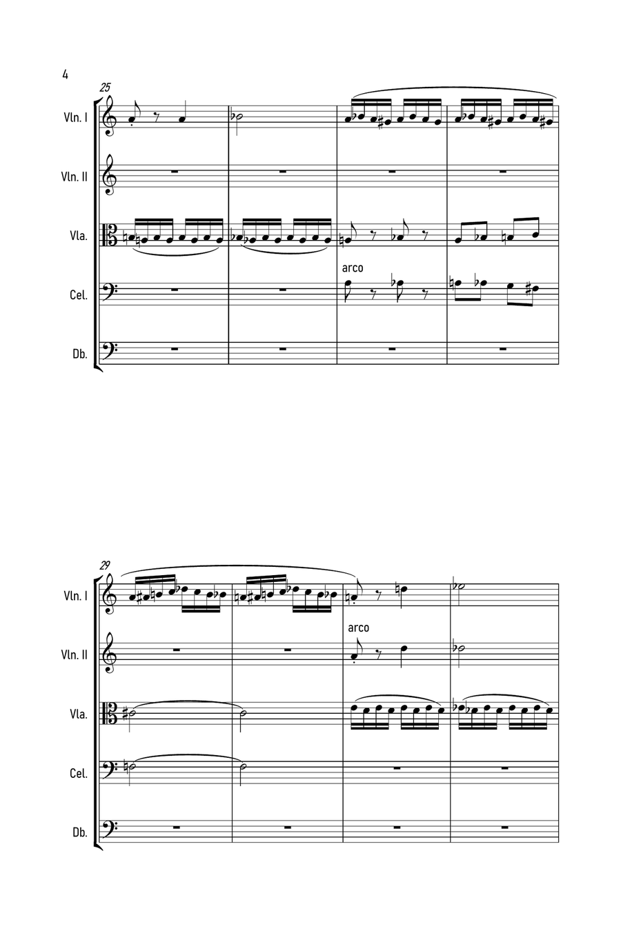 Flight Of The Bumblebee String Quintet scores gallery preview page 5