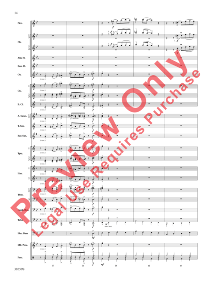Those Fabulous Flutes Concert Band scores gallery preview page 15