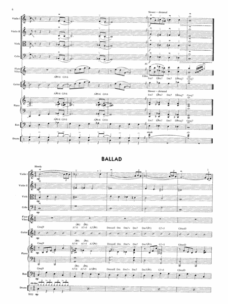 Jazz Suite for Strings and Rhythm: Score