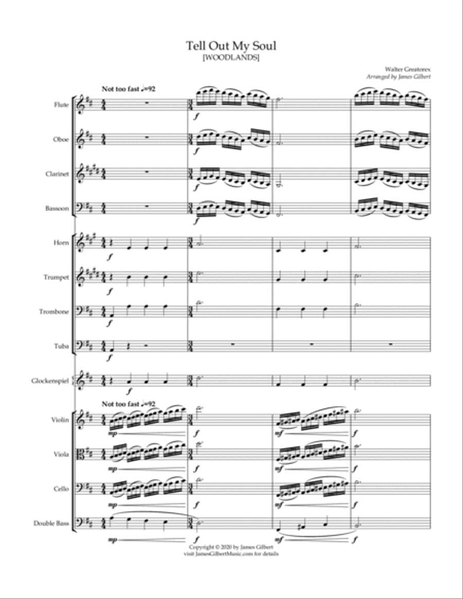 Tell Out, My Soul Full Orchestra scores gallery preview page 5