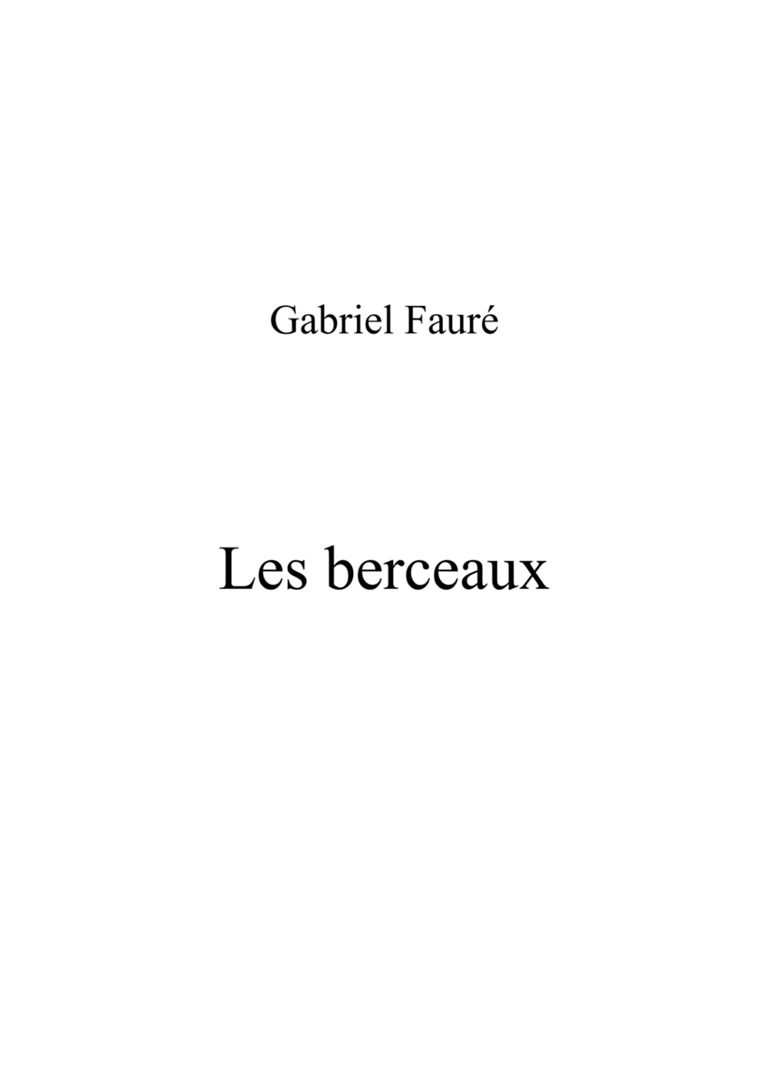 Faure_-_Les_berceaux_C# key image number null