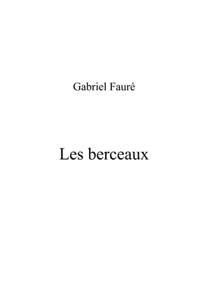 Faure_-_Les_berceaux_C# key