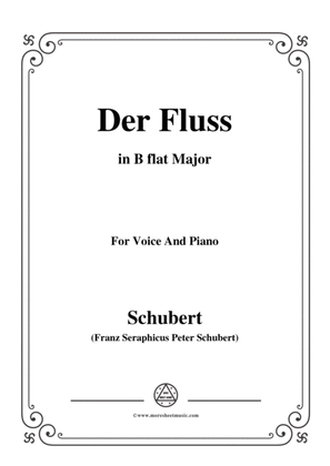 Schubert-Der Fluss,in B flat Major,for Voice&Piano