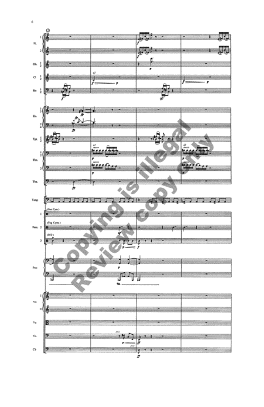 Overture: Parachute Dancing Full Orchestra scores gallery preview page 5