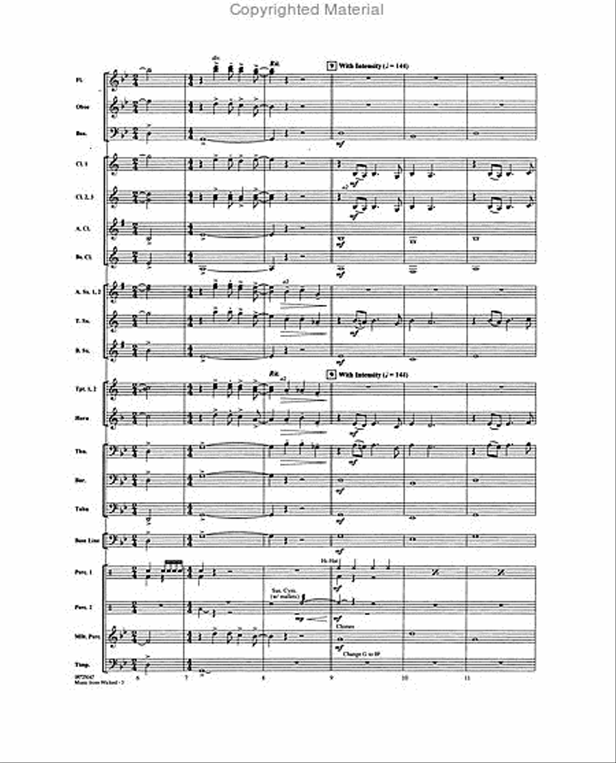 Music from “Wicked” Music from “Wicked” Concert Band scores gallery preview page 3