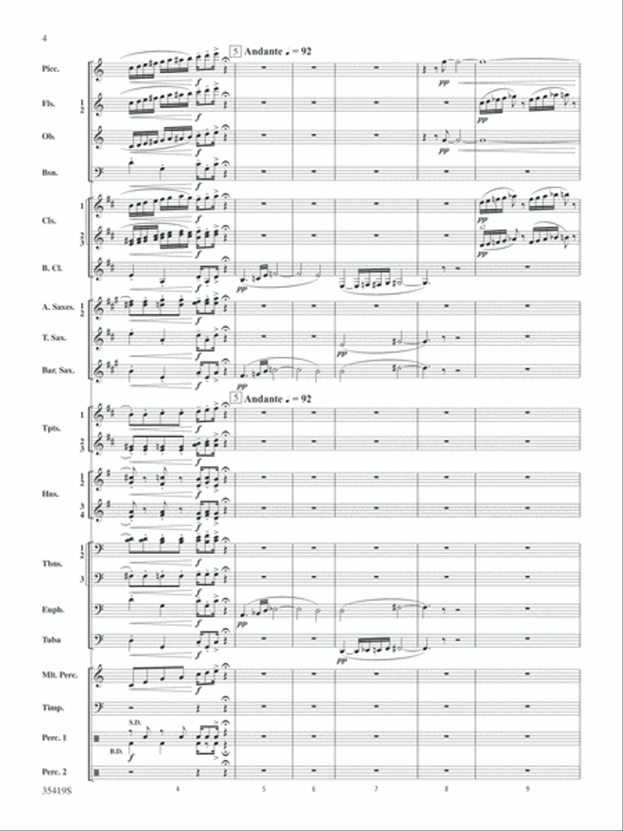 Coyote Falls (from Looney Tunes 3D): Score Concert Band scores gallery preview page 4
