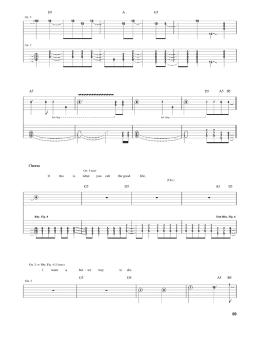 Forever Now Electric Guitar scores gallery preview page 5