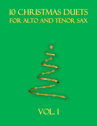 Book cover for 10 Christmas Duets for alto and tenor sax (Vol. 1)