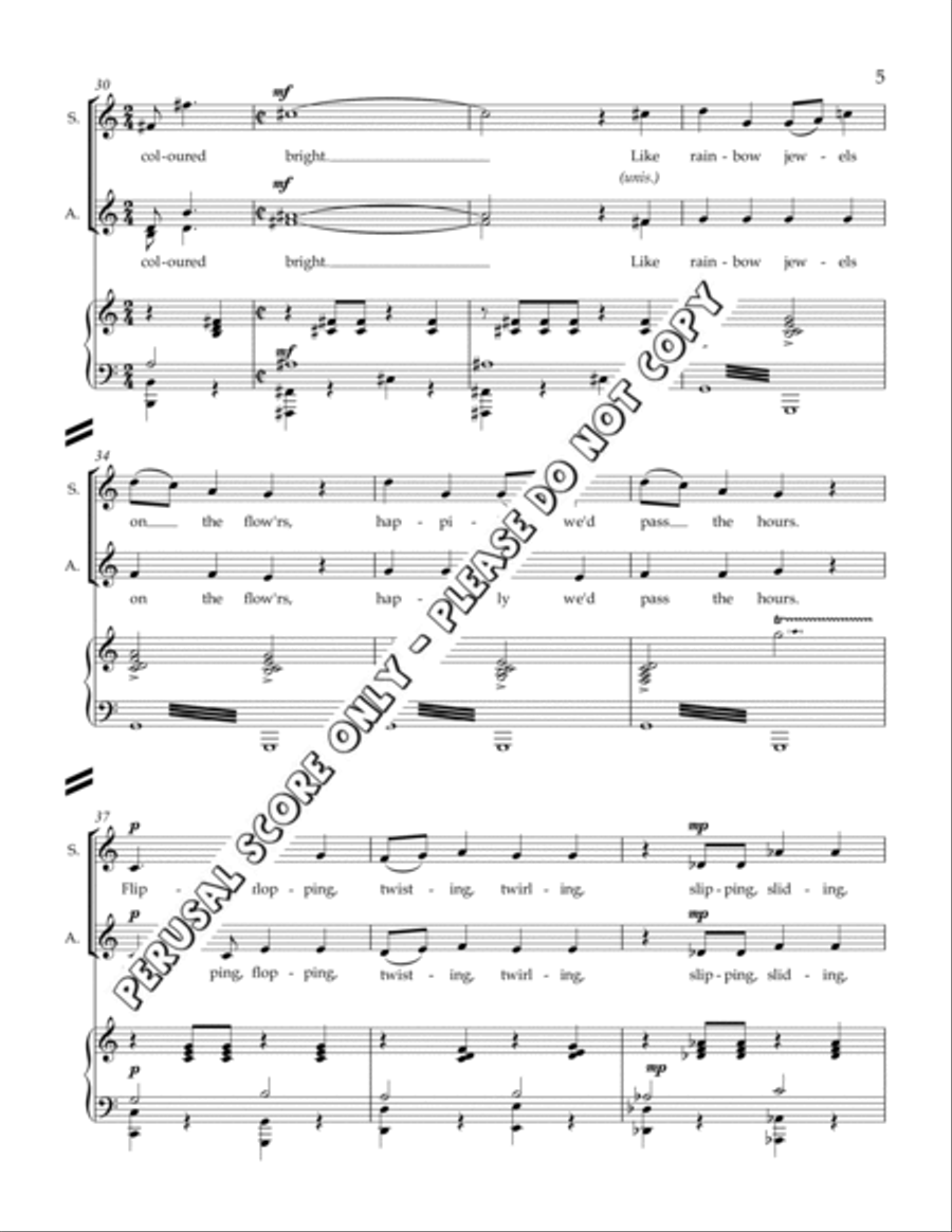 Butterfly Dreams Butterfly Dreams 4-Part scores gallery preview page 5