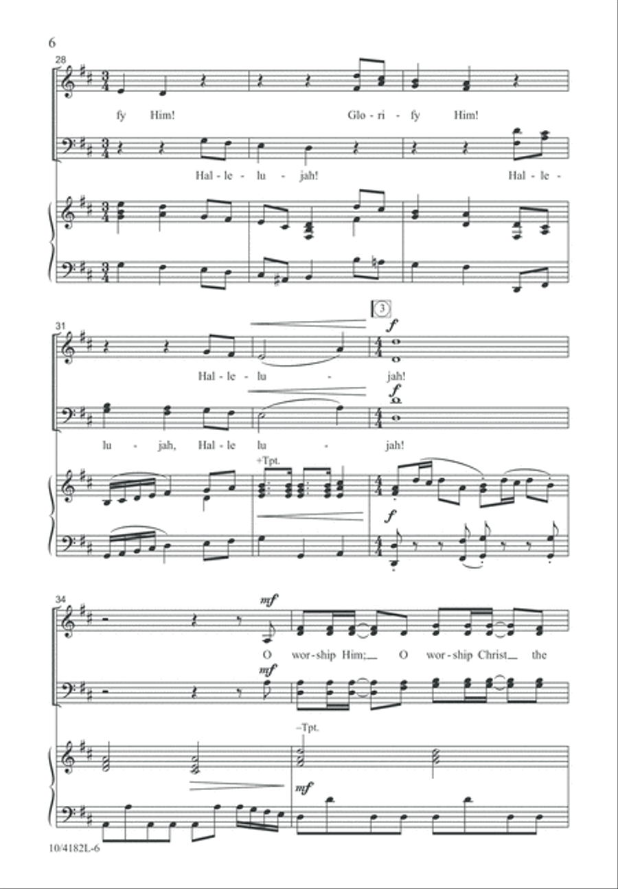 O Magnify the Lord O Magnify the Lord 4-Part scores gallery preview page 7