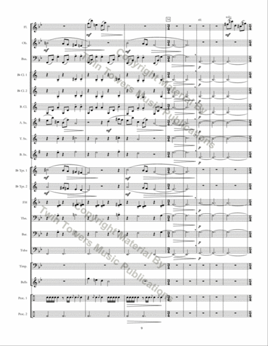 Memento Concert Band scores gallery preview page 10