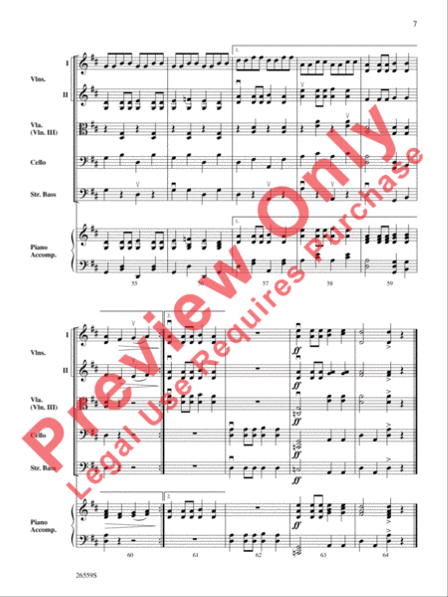 Fiddles at Shady Gulch String Orchestra scores gallery preview page 8