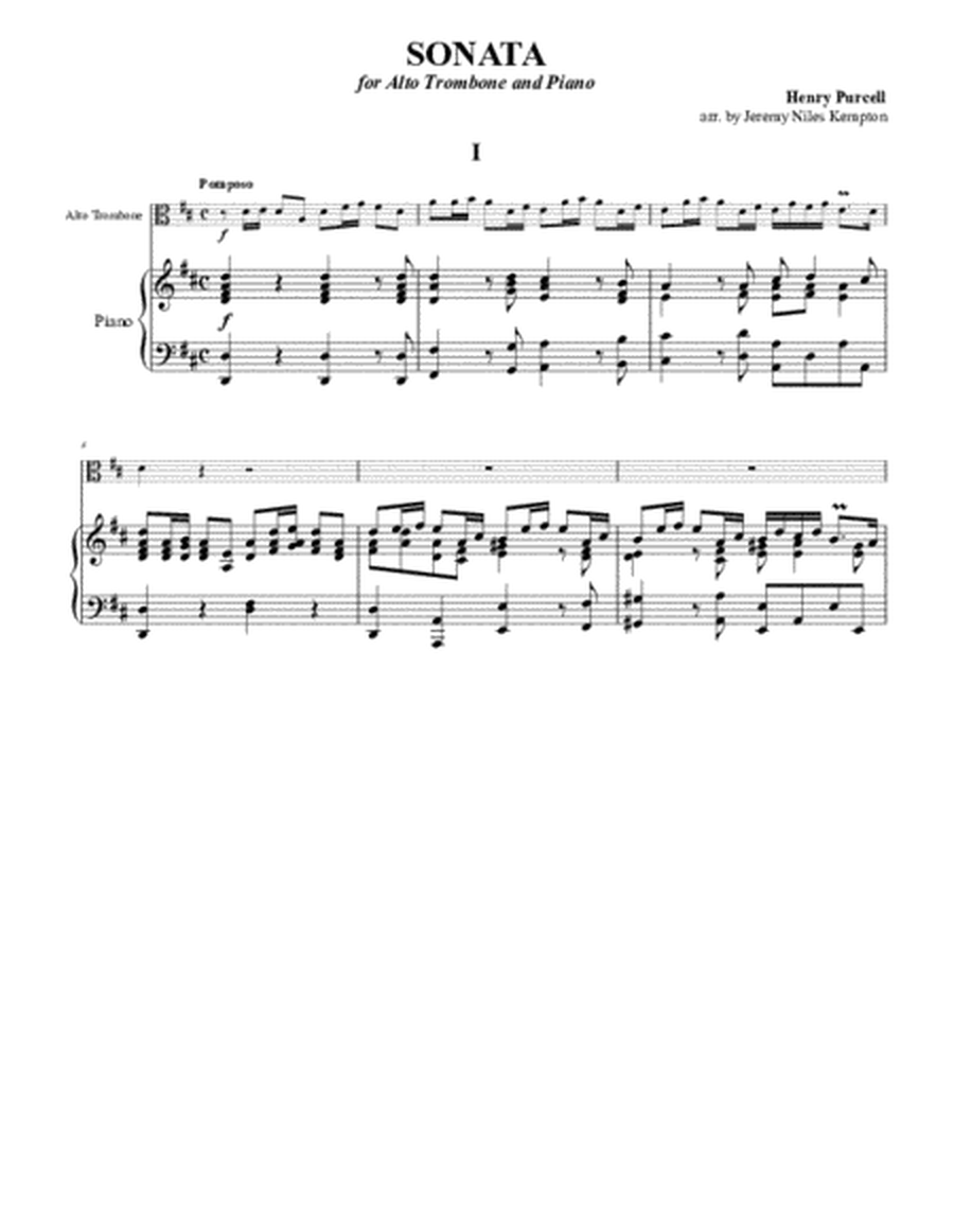 Sonata for Alto Trombone & Piano or Organ