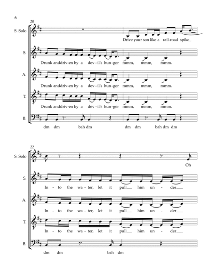 Bottom Of The River Divisi scores gallery preview page 6