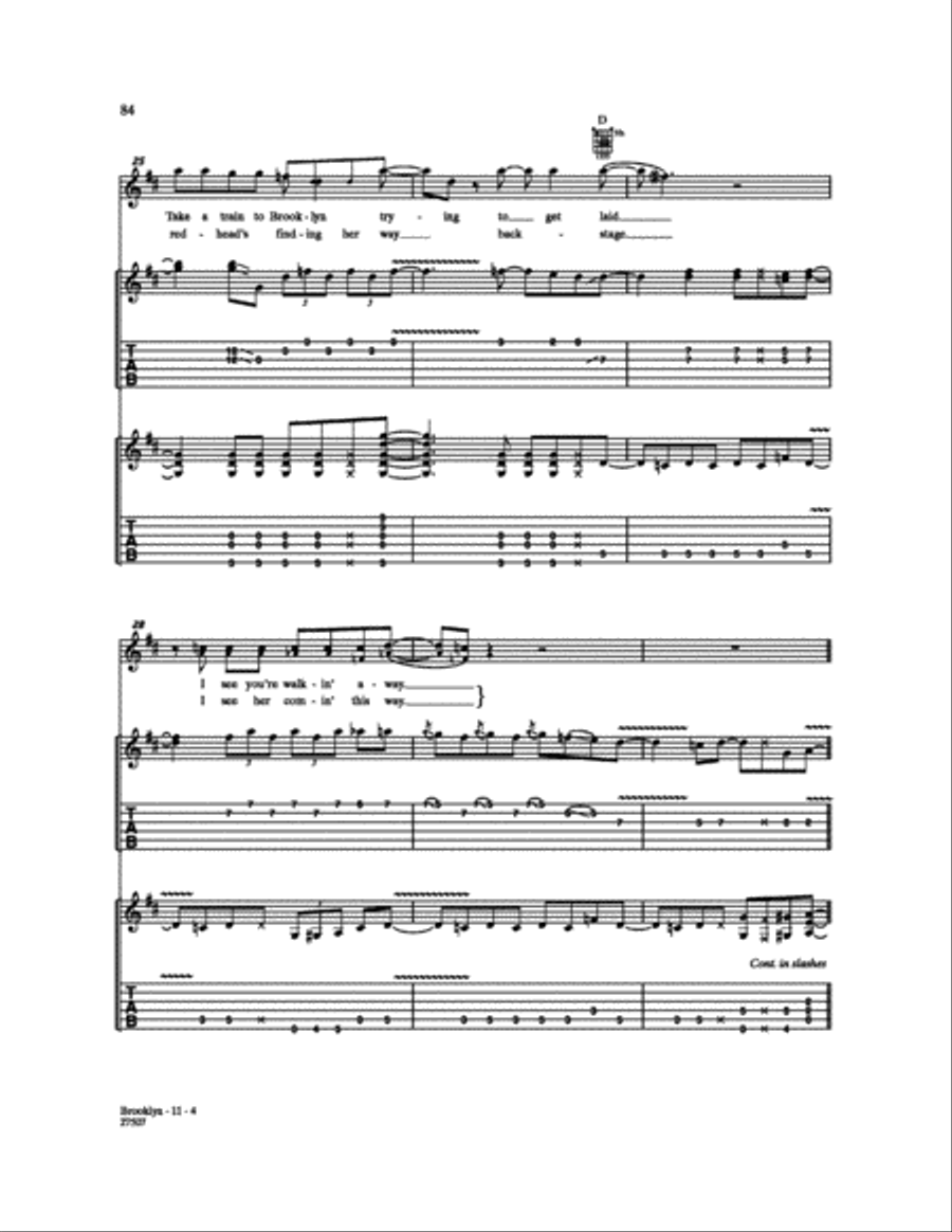 Brooklyn Electric Guitar scores gallery preview page 4