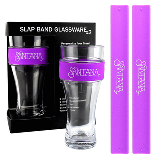 Santana 2-Pack: Slap Bands & Glassware