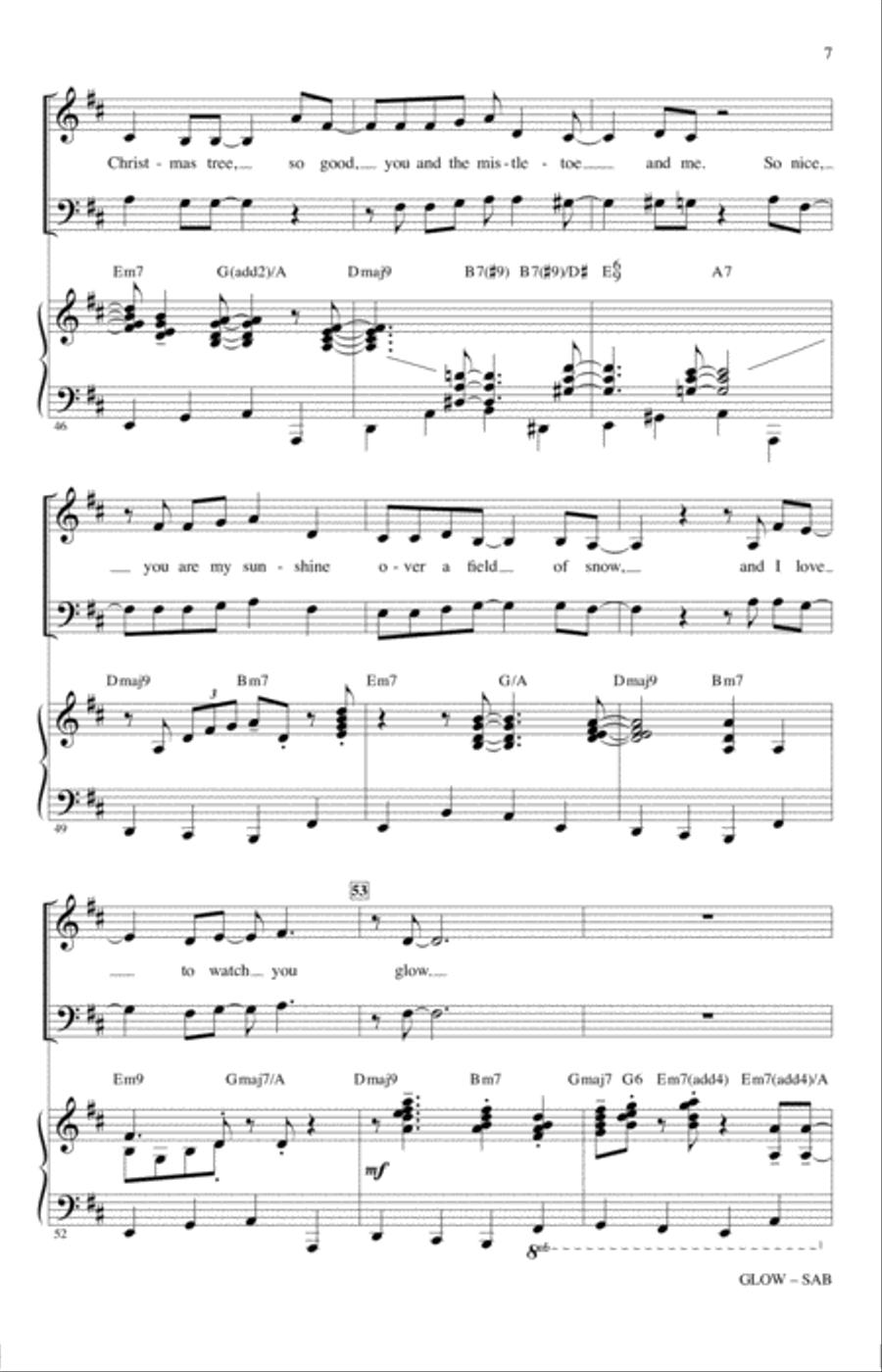 Glow Glow 3-Part scores gallery preview page 6