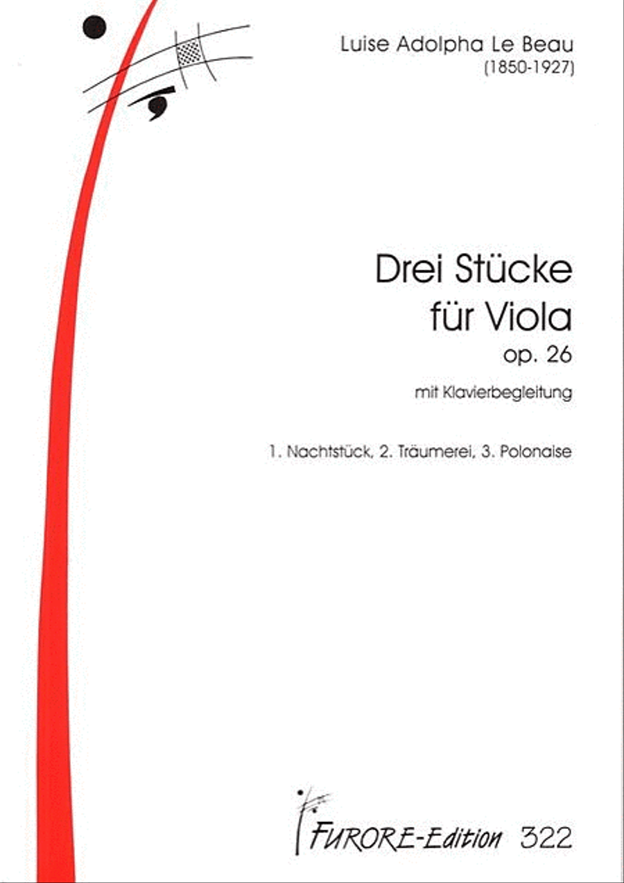 Drei Stucke fur Viola mit Klavierbegleitung Piano Accompaniment scores gallery preview page 1