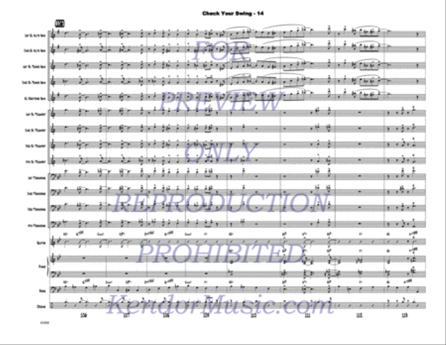 Check Your Swing Check Your Swing Jazz Ensemble scores gallery preview page 15