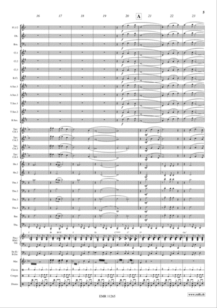 Sweetheart Romance Concert Band scores gallery preview page 6