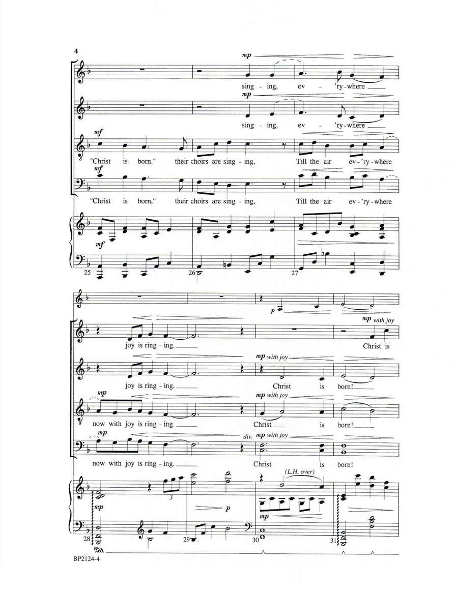 All My Heart This Night Rejoices 4-Part scores gallery preview page 5