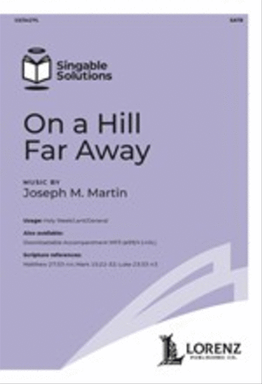 On a Hill Far Away 4-Part scores gallery preview page 1