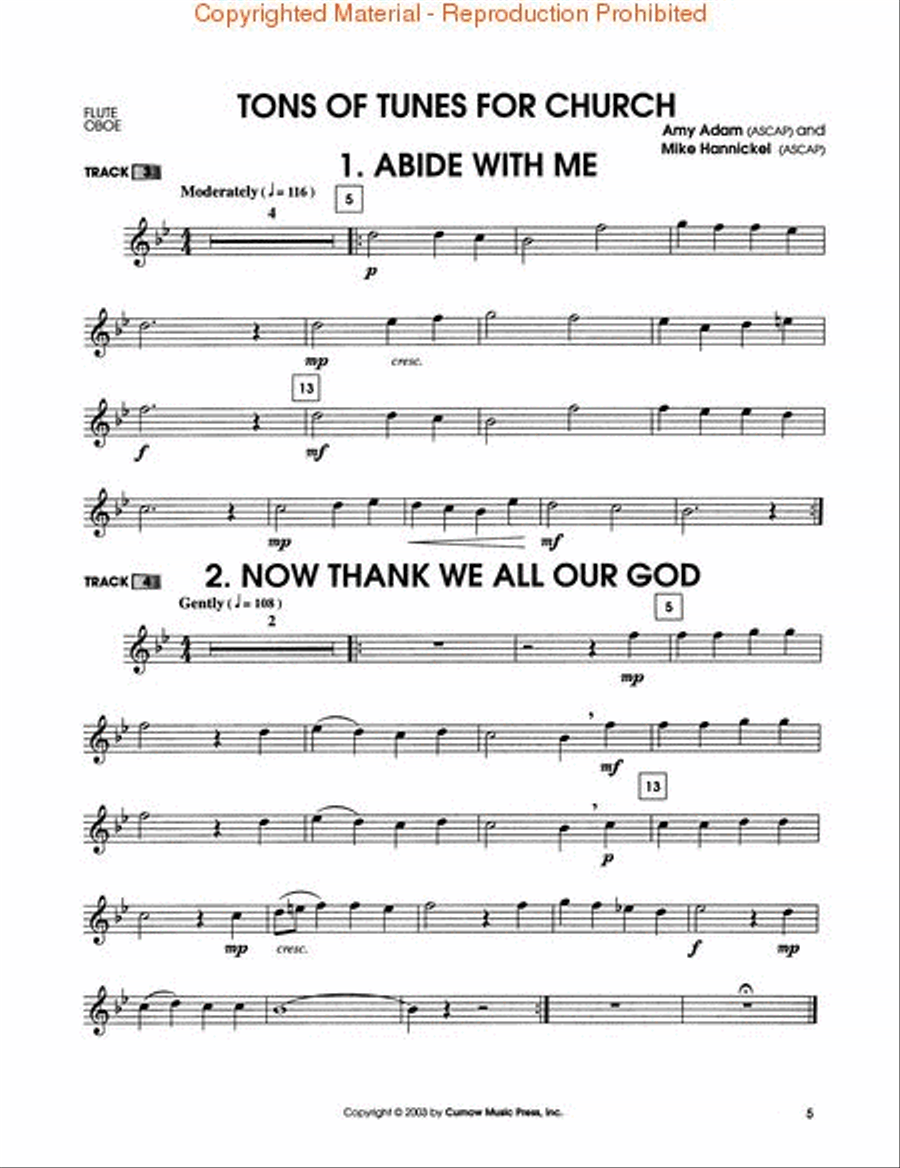 Tons of Tunes for Church Tons of Tunes for Church Flute scores gallery preview page 2