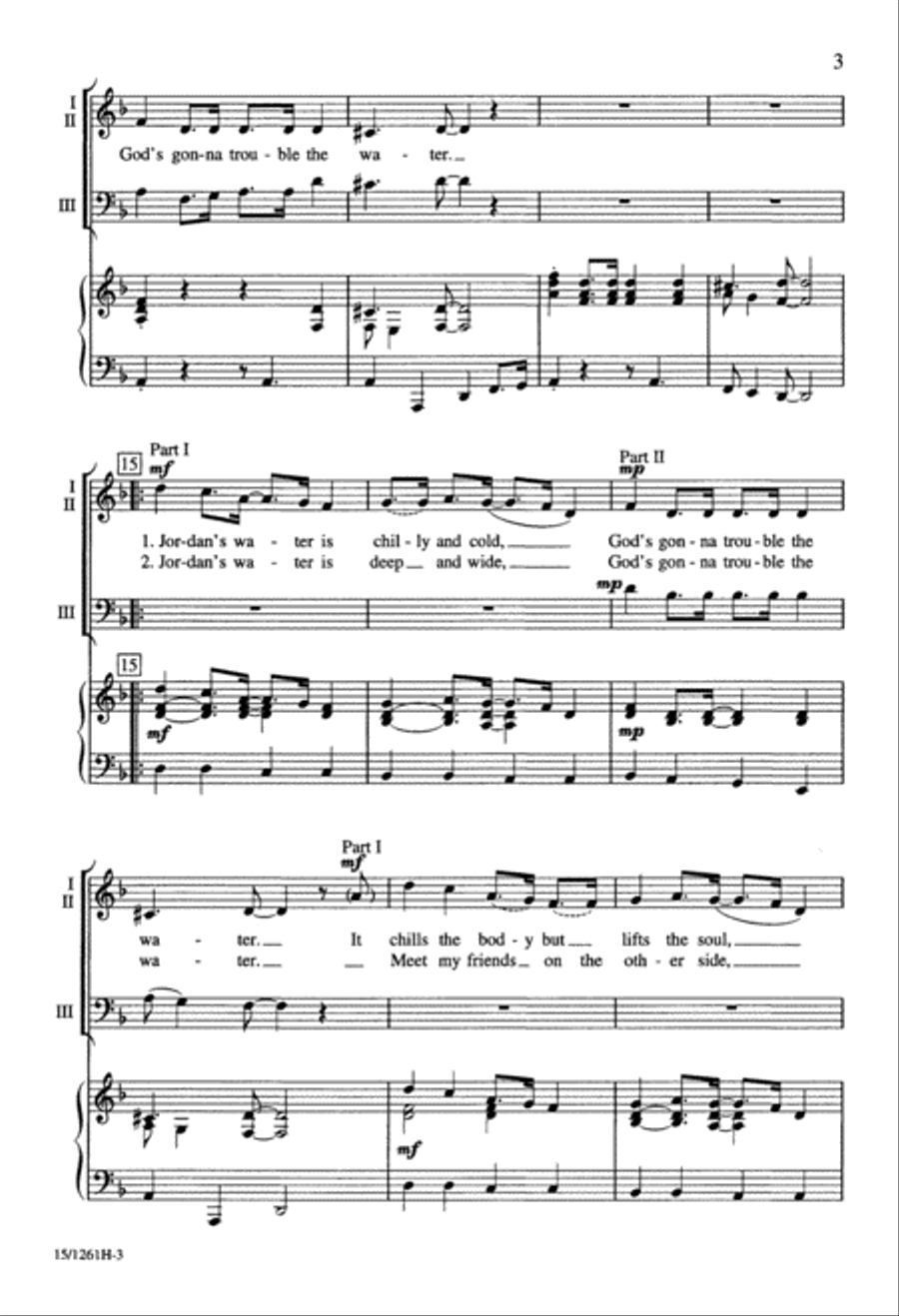 Wade in the Water Wade in the Water 3-Part scores gallery preview page 4