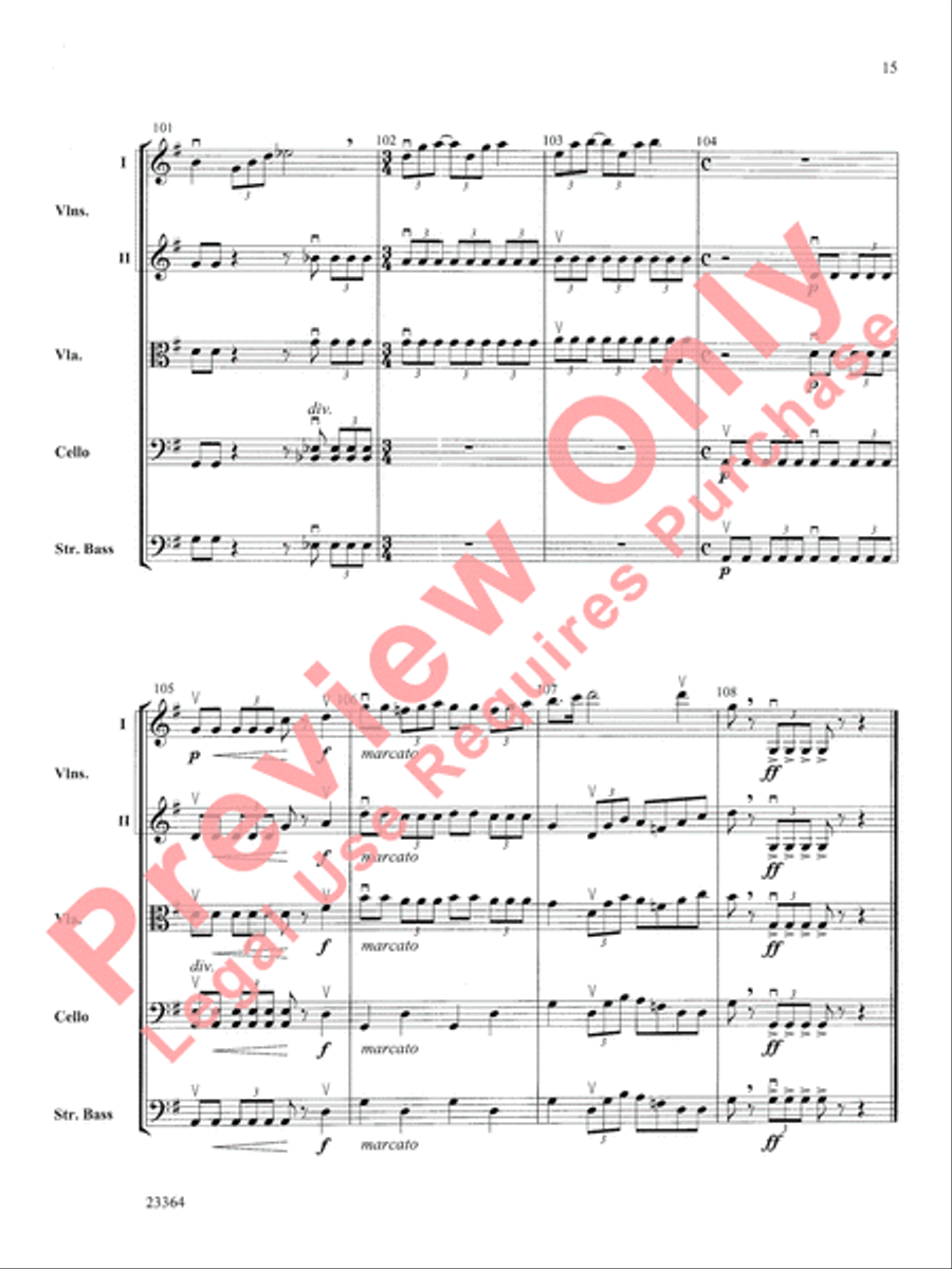 The Adventures of Stringman String Orchestra scores gallery preview page 16