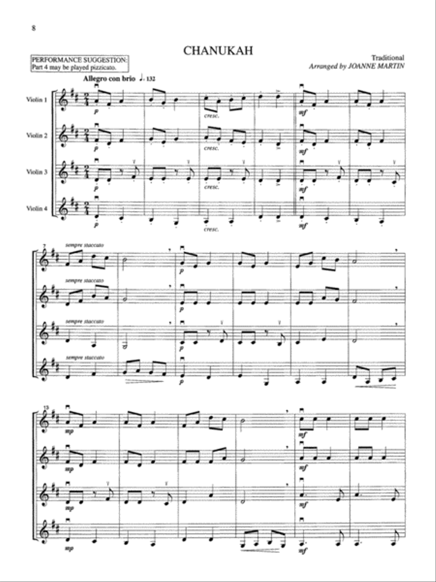 Festive Strings for Ensemble Violin scores gallery preview page 9