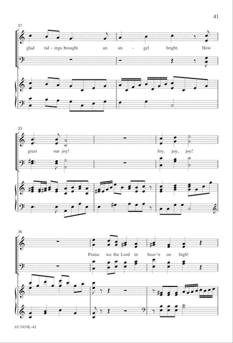 The Perfect Christmas 4-Part scores gallery preview page 43
