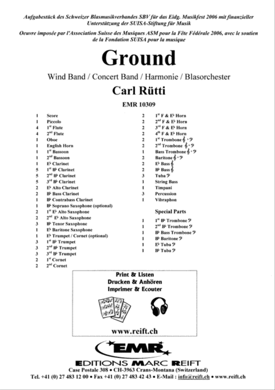 Ground Concert Band scores gallery preview page 2