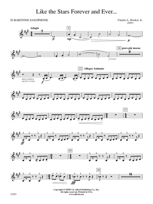 Like the Stars Forever and Ever ...: E-flat Baritone Saxophone