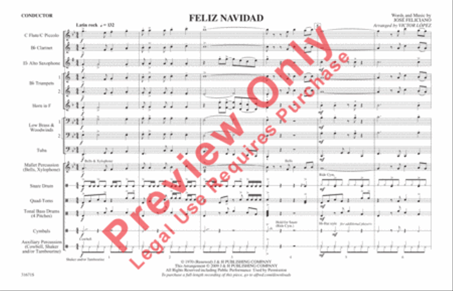 Feliz Navidad (score only)