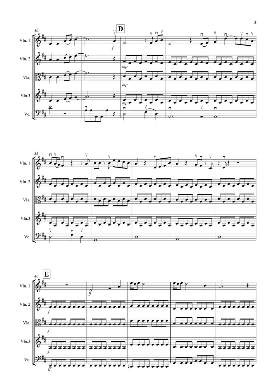 Hey Jude String Quartet scores gallery preview page 3