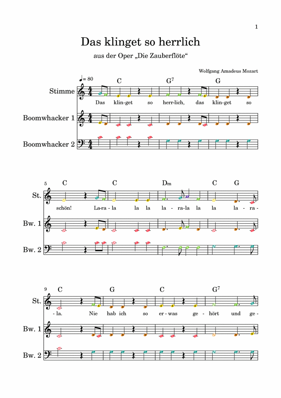 Das klinget so herrlich Das klinget so herrlich Score and Parts scores gallery preview page 1