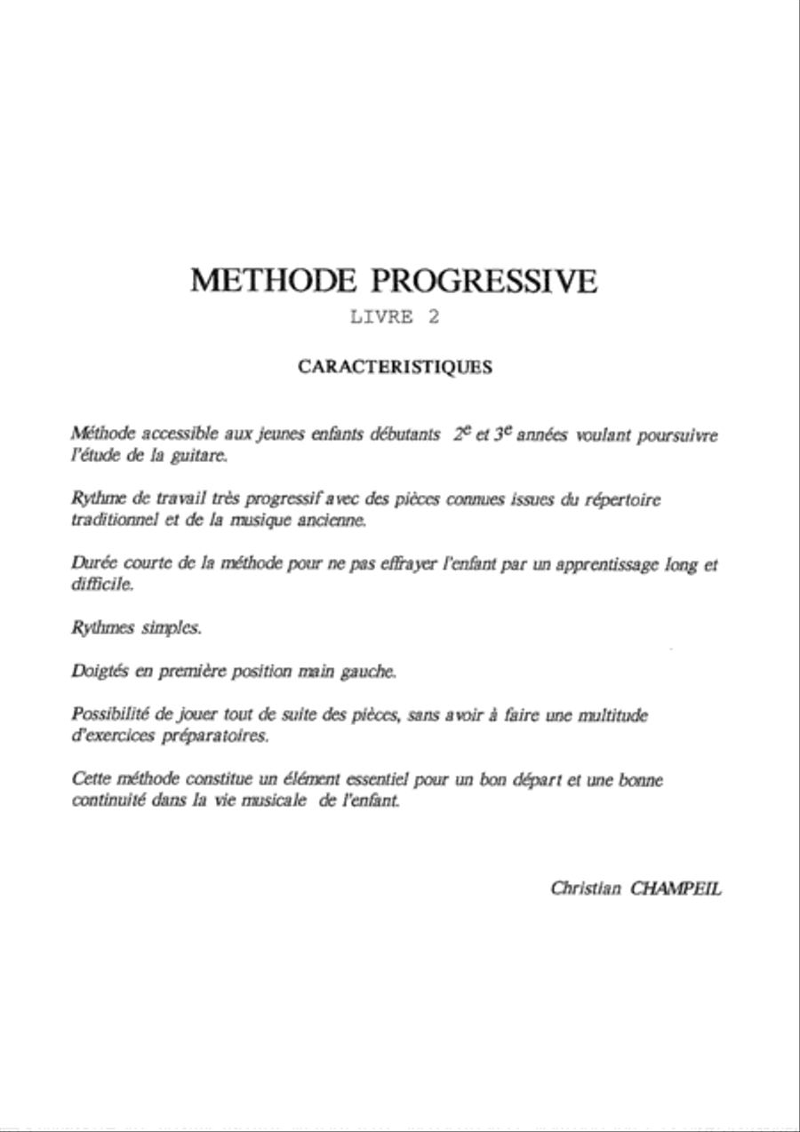 Progressive method for guitar book 2