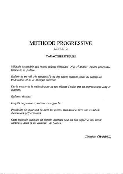 Progressive method for guitar book 2