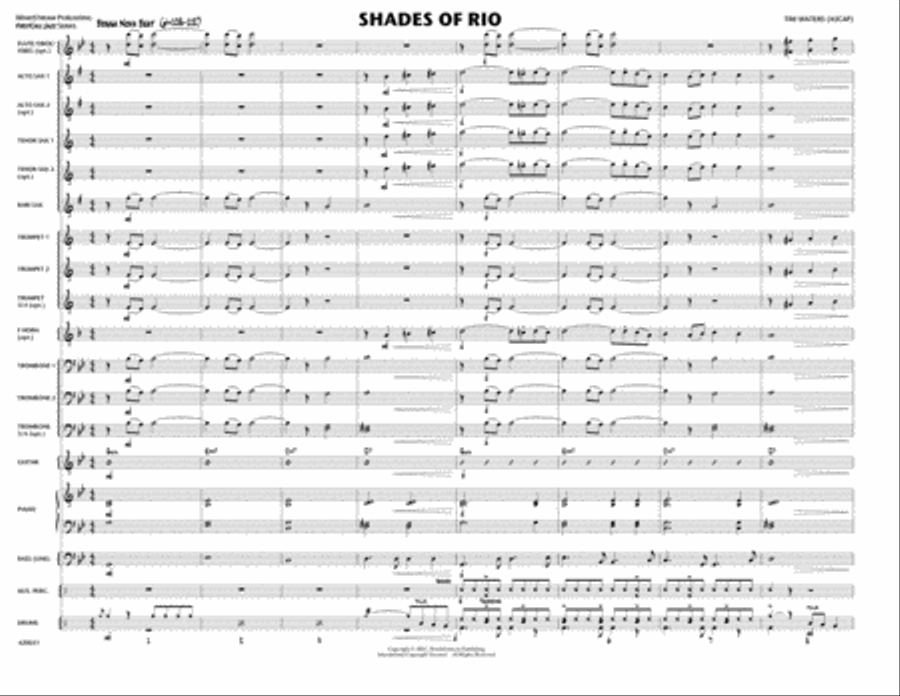 Shades of Rio Jazz Ensemble scores gallery preview page 1