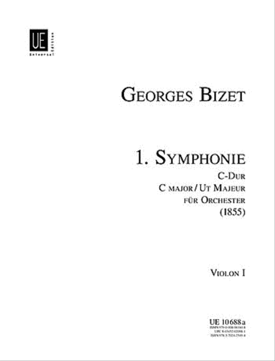 Symphony, C Maj, Violin 1 Violin scores gallery preview page 1