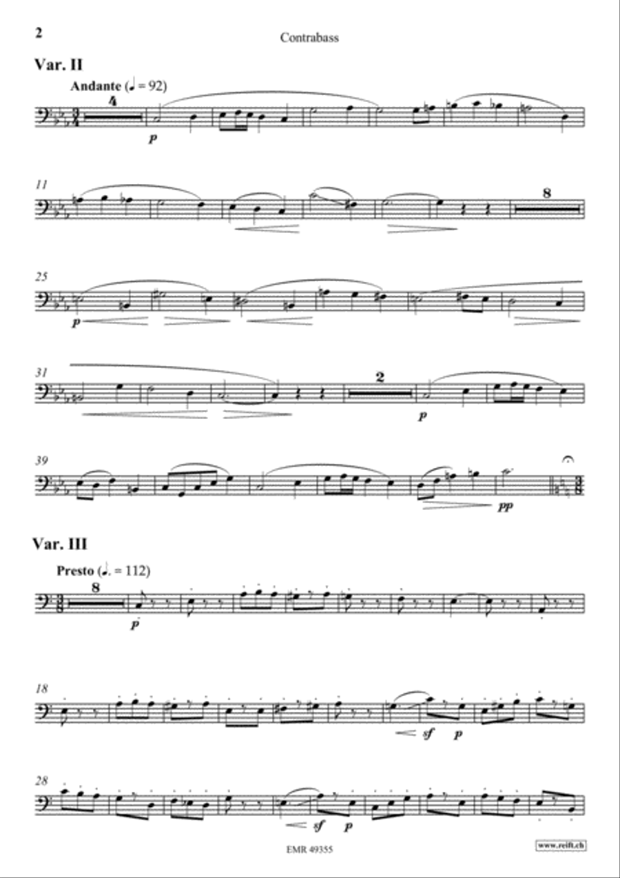 Zurcher Marsch Double Bass scores gallery preview page 3