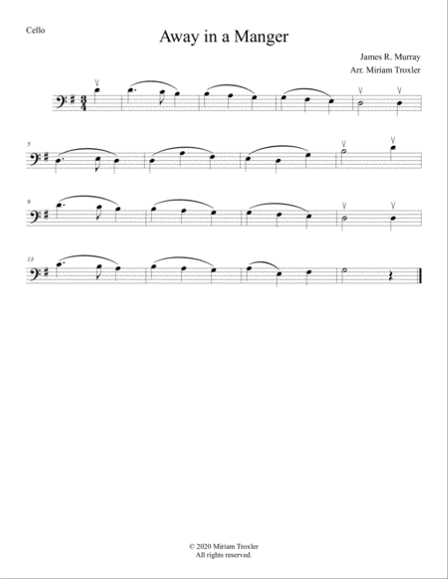 Traditional Christmas Carols for Cello Piano scores gallery preview page 5
