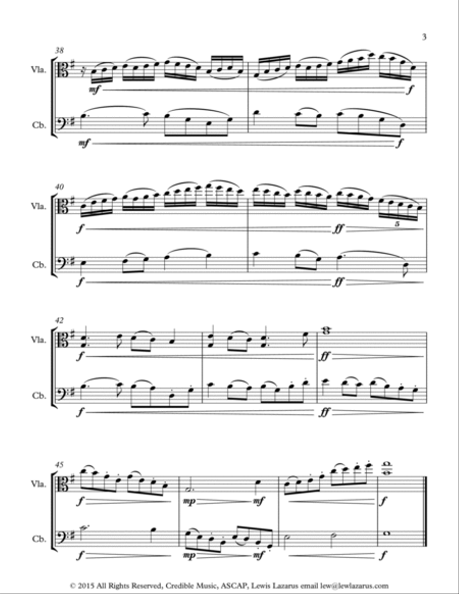 Sunset Stroll Sunset Stroll String Duet scores gallery preview page 3