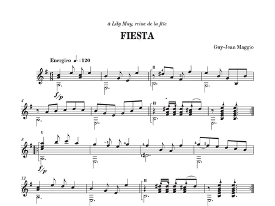 Fiesta Classical Guitar scores gallery preview page 2